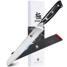 706352854659 KYOKU Serrated Bread Knife Shogun Steel Core