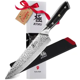 DKKVGG180 KYOKU Chef Knife Shogun Steel Core Hammered Bla