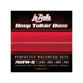 760FM-S BELLA Talkinft Steel Flat Wound Bass Guita