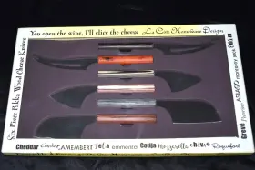 LC142990 LA C TE HOMEWARE Cote Steel Cheese Knife Set Pakka