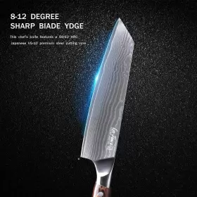 713806660247 LA TIMS Chef Knife Damascus Kitchen Knives Ja #3