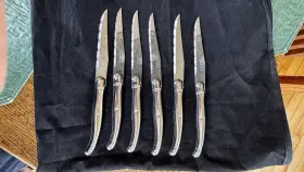 3684615 LAGUIOLE Set Sabatier Steel Steak Knives