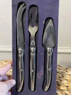 36B95FFE-A143-4 LAGUIOLE Jean Dubost Cheese Knife Set Steel