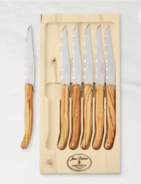 567-668 LAGUIOLE Jean Dubost Steak Knives Box Set Steel