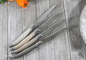 692786815086 LAGUIOLE French Steak Knives Set Neutral Tones