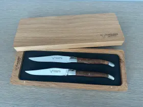 22C99TKIBH LAGUIOLE EN AUBRAC Steak Knife Set Teak Wood