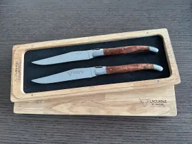 710171909282 LAGUIOLE EN AUBRAC Steak Knife Set Thuja Cedar