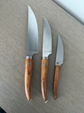 COF3CUIGOOL LAGUIOLE EN AUBRAC Kitchen Knife Set Olivewood #2
