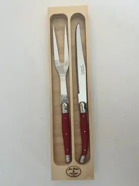 L0013384L76018 LAGUIOLE JEAN DUBOST Carving Set Wooden Box