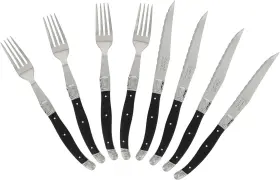 LG082 LAGUIOLE Steel Forks Steak Knife Set Box