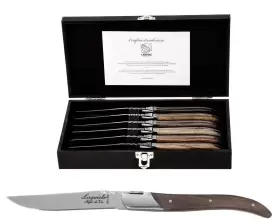 718719301234 LAGUIOLE STYLE DE VIE Steak Knives Line Wood