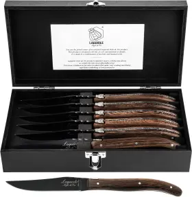 720039623088 LAGUIOLE STYLE DE VIE Steak Knives Line Set Wood