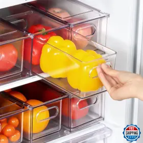 B0BGH76D6H LALASTAR Pack Fridge Organizer Drawer Stackable