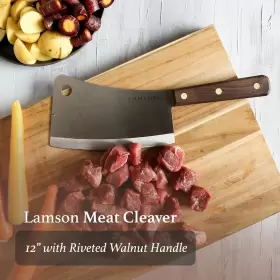 082498331002 LAMSON Meat Cleaver Riveted Handle Steel #2