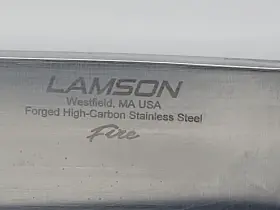 59949 LAMSON Premier Forged Fire Handle Chefs Knife #3