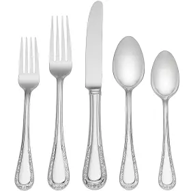 812652 LENOX Flatware Set Setting Venetian Lace Flatwaresilve