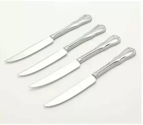 893232 LENOX Pine Grove Steak Knives Steel Silverware 893232 LENOX Pine Grove Steak Knives Steel Silverware