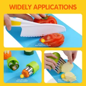 732122127852 LIAMASUM Kids Kitchen Safe Knife Tools Cooking #3