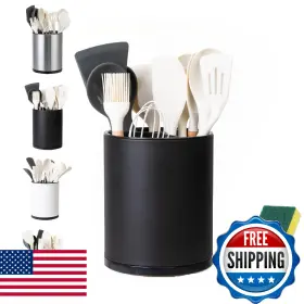 B0DSWMWS9D LIBODOUR Utensil Holder Rotating Kitchen Counter