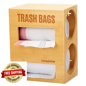 B0C1X9NPP5 LIBRESHINE Dual Roll Trash Bag Dispenser Grocery