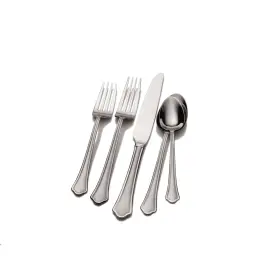 028225696051 CAPRI International Frost Steel Flatware Set