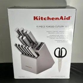 KO15STFGBXSSA KITCHENAID Gourmet Knife Block Set Sharpener