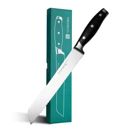 55A1805 LINOROSO Serrated Bread Knife Homemade Elegant Box