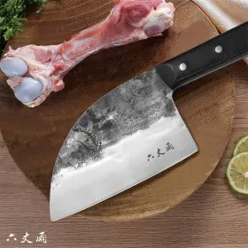 002124677740 LIUZHANGYU Forging Serbian Chef Knife Chopping #3