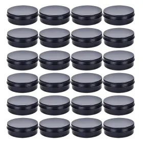 B0CQ48RYXB LIYAR Tins Pack Round Screw Lid Containers Jars