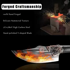 749649717565 LONGQUAN Butcher Knife Multipurpose Chef Meat #2