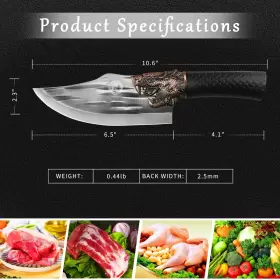 749649717565 LONGQUAN Butcher Knife Multipurpose Chef Meat #3