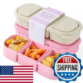 B0FVXFT5KS LOROTOCO Silicone Snack Containers Lids
