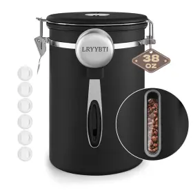 B0FP2DD983 LRYYBTI Coffee Canisters Window Scoop Airtight Lid