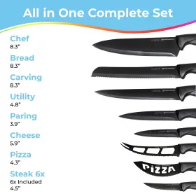 060904550105 LUCENTEE Kitchen Knife Set Gadgets Steak Knives #2