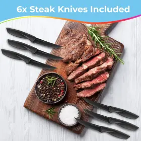 060904550105 LUCENTEE Kitchen Knife Set Gadgets Steak Knives #3