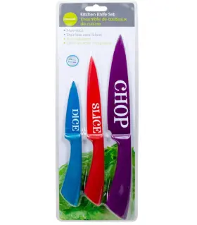 062823703773 LUCIANO HOUSEWARES Kitchen Knife Set Multicolor