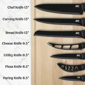688474516533 LUX DECOR COLLECTION Kitchen Knife Set Steel Er #2