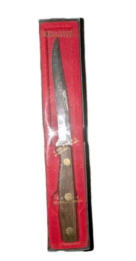 013016730250 LYNX Dallas Cutlery Steak Knife Exotic Wood Nos