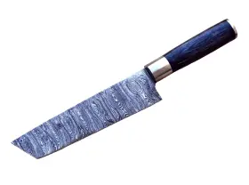 2070 M-DAMASCUS Forged Steel Tanto Blade Chef Knife