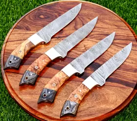 1399 M-DAMASCUS PRO Handmade Chef Steak Knives Set Forged #2