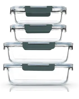 B0BWHKVXMP M-MCIRCO Glass Food Storage Containers Lids