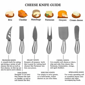 714394899651 M-MH ZONE Cheese Knife Set Steel Kniv #3