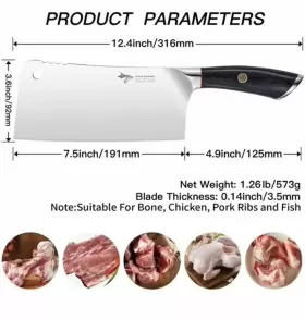 679263260614 MAD SHARK Meat Cleaver Bone Chopping Butcher Du #3