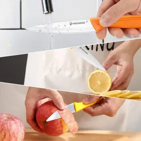 RAINBOW01 MAGIWARE Paring Knife Set Cover Kitchen Vegetable #3