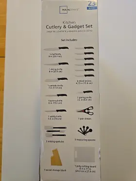 MS90-020-100-20 MAINSTAYS Cutlery Knife Set Kitchen Gadget #2