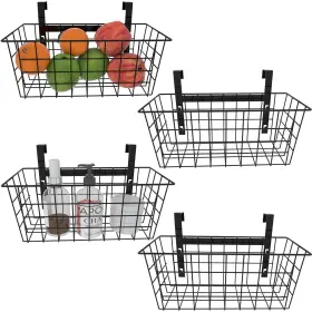 B0DFLKLHXM MARAFANSIE Cabinet Door Storage Baskets Wire Grid