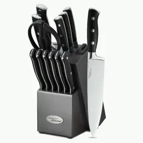 746362488932 MARCO ALMOND Kitchen Knife Set Block