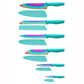KYA37 MARCO ALMOND Kitchen Knife Set Rainbow Titanium Steel