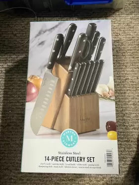 085081452436 MARTHA STEWART Steel Cutlery Set Box