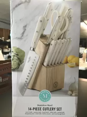 085081522405 MARTHA STEWART Cutlery Set Linen